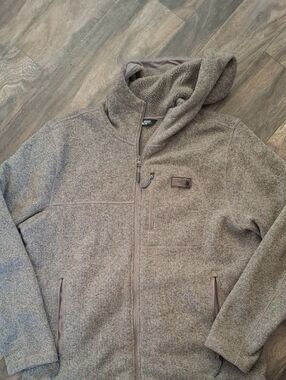 The North Face Men's Hooded Fleece Jacket in Taupe